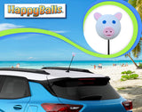 *New* HappyBalls Cute Pig Antenna Topper - Thin Antenna Fit