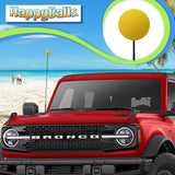 ...HappyBalls Happy Yellow Face Car Antenna Ball