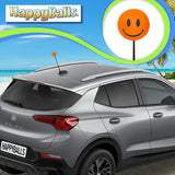 ..HappyBalls Happy Smiley Face Car Antenna Topper (Orange)