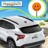 ..HappyBalls Happy Smiley Face Car Antenna Topper (Orange)