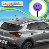 ..HappyBalls Happy Smiley Face Car Antenna Topper (Purple)