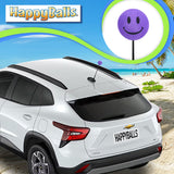..HappyBalls Happy Smiley Face Car Antenna Topper (Purple)