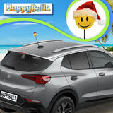 HappyBalls Winter Happy Santa Car Antenna Topper - Thin Antenna Fit