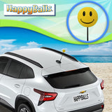 ...HappyBalls Happy Yellow Face Car Antenna Ball - Thin Antenna Fit