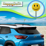 ...HappyBalls Happy Yellow Face Car Antenna Ball - Thin Antenna Fit