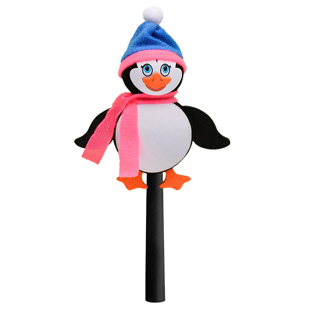 Tenna Tops Penguin Car Antenna Topper (Blue Hat) - Thick Antenna Fit