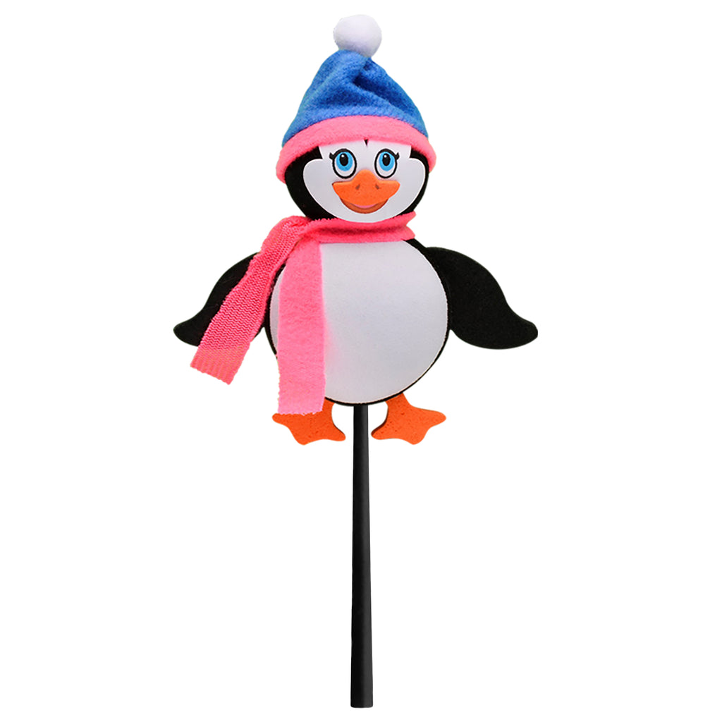Tenna Tops Penguin Car Antenna Topper (Blue Hat) - Thin Antenna Fit