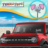 Tenna Tops Elephant Car Antenna Topper - Thin Antenna Fit