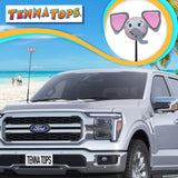 Tenna Tops Elephant Car Antenna Topper - Thin Antenna Fit
