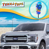 Tenna Tops Cute Flip Flop Sandal Car Antenna Topper (Beach Babe) - Thin Antenna Fit