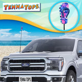 Tenna Tops Cute Flip Flop Sandal Car Antenna Topper (Hawaiian Purple) - Thin Antenna Fit