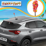 Tenna Tops Cute Flip Flop Sandal Car Antenna Topper (Hawaiian Red)