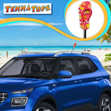 Tenna Tops Cute Flip Flop Sandal Car Antenna Topper (Hawaiian Red) (Fits Thick Antenna)