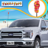 Tenna Tops Cute Flip Flop Sandal Car Antenna Topper (Hawaiian Red)