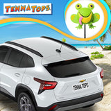 Tenna Tops Green Frog Car Antenna Topper - Thin Antenna Fit