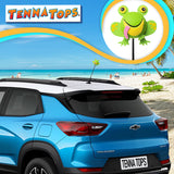 Tenna Tops Green Frog Car Antenna Topper - Thin Antenna Fit