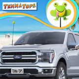 Tenna Tops Green Frog Car Antenna Topper - Thin Antenna Fit