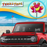Tenna Tops Red Frog Car Antenna Topper - Thin Antenna Fit