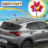 Tenna Tops Red Frog Car Antenna Topper - Thin Antenna Fit