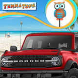 Tenna Tops Blue Owl Car Antenna Topper - Thin Antenna Fit