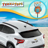 Tenna Tops Blue Owl Car Antenna Topper - Thin Antenna Fit