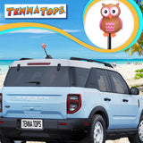 Tenna Tops Pink Owl Car Antenna Topper - Thick Antenna Fit