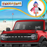 Tenna Tops Penguin Car Antenna Topper (Pink/Blue)