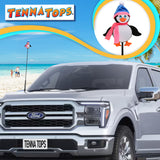 Tenna Tops Penguin Car Antenna Topper (Pink/Blue)