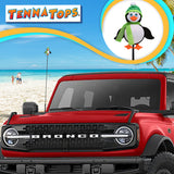 Tenna Tops Penguin Car Antenna Topper (Green)