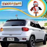 Tenna Tops Cute Penguin Car Antenna Topper (Red) (Fat Stubby Antenna)