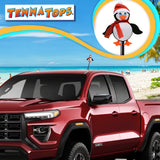 Tenna Tops Cute Penguin Car Antenna Topper (Red) (Fat Stubby Antenna)