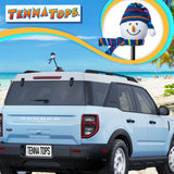 Tenna Tops Snowman Winter Hat & Scarf Car Antenna Topper (Baby Blue)