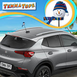 Tenna Tops Snowman Winter Hat & Scarf Car Antenna Topper (Blue) - Thin Antenna Fit