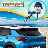 Tenna Tops Snowman Winter Hat & Scarf Car Antenna Topper (Blue) - Thin Antenna Fit