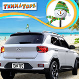Tenna Tops Snowman Winter Hat & Scarf Car Antenna Topper (Green)