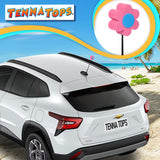Tenna Tops Pink Daisy Blue Center Car Antenna Topper