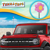 Tenna Tops Pink Daisy Yellow Center Car Antenna Topper