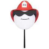 Coolballs Cool Fireman Firefighter Car Antenna Topper - Thin Antenna Fit