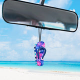 Tenna Tops Cute Flip Flop Sandal Car Antenna Topper (Hawaiian Purple) - Thin Antenna Fit