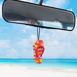Tenna Tops Cute Flip Flop Sandal Car Antenna Topper (Hawaiian Red) - Thin Antenna Fit