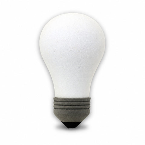 Coolballs "Bright One" White Light Bulb Car Antenna Topper - Thin Antenna Fit