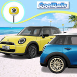 Coolballs Nine 9-Ball Billiards Pool Car Antenna Ball - Thin Antenna Fit