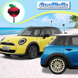 Coolballs Red Apple with Sunglasses Car Antenna Topper (Large Sunglasses Style) - Thin Antenna Fit