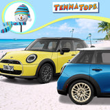 Tenna Tops Snowman Winter Hat & Scarf Car Antenna Topper (Baby Blue) - Thin Antenna Fit