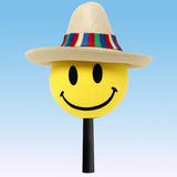 Coolballs Happy Amigo Car Antenna Topper - Thick Antenna Fit