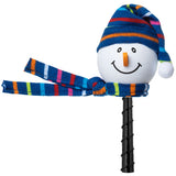 Tenna Tops Snowman Winter Hat & Scarf Car Antenna Topper (Thick Style Antenna) (Blue)