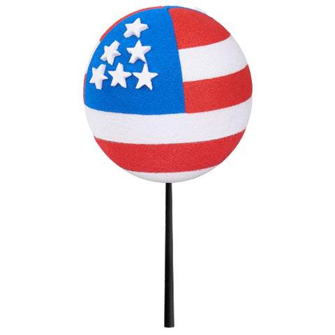 Coolballs American USA Patriotic Flag (2 Sided) Car Antenna Ball - Thin Antenna Fit