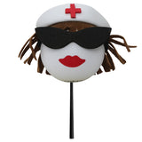 Coolballs Brunette Nurse Car Antenna Topper - Thin Antenna Fit