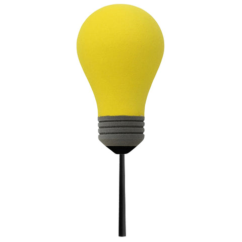 Coolballs "Bright One" Yellow Light Bulb Car Antenna Topper - Thin Antenna Fit