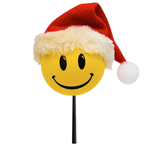 HappyBalls Winter Happy Santa Car Antenna Topper - Thin Antenna Fit
